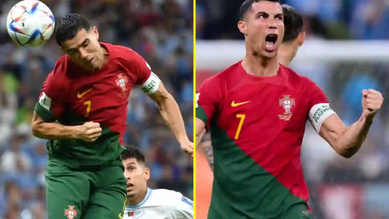 When Portugal’s First Goal Against Uruguay, Did Cristiano Ronaldo Head The Ball? Watch Video